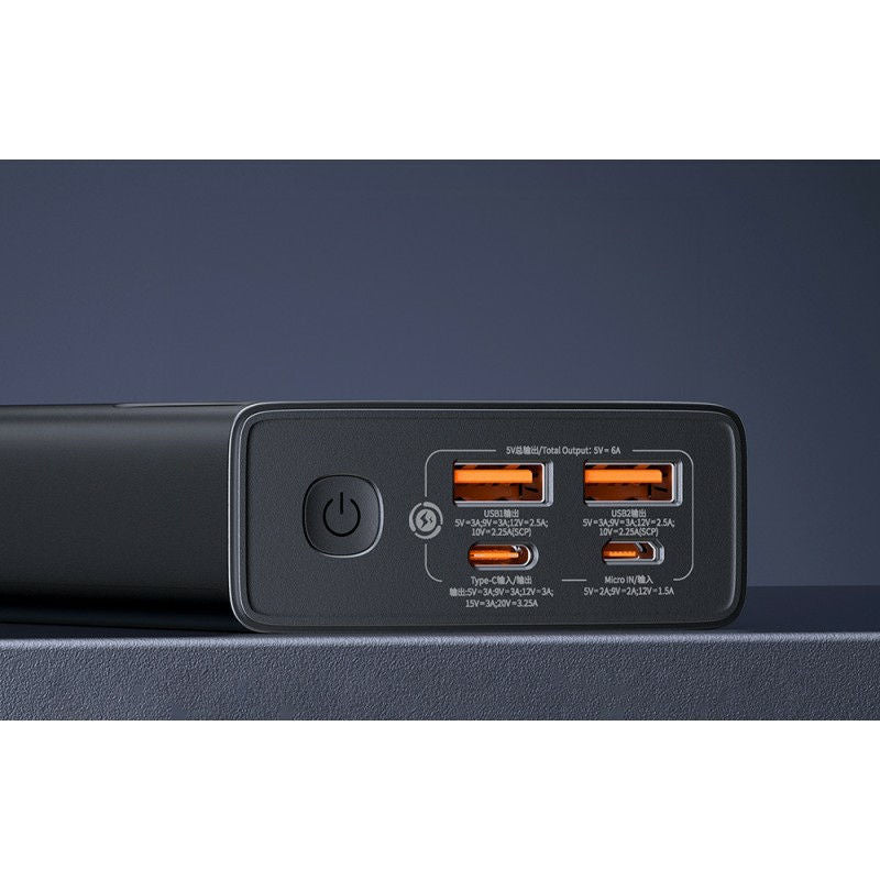 Baseus Star-Lord Power Bank with Digital Display 20000mAh 65W, Black