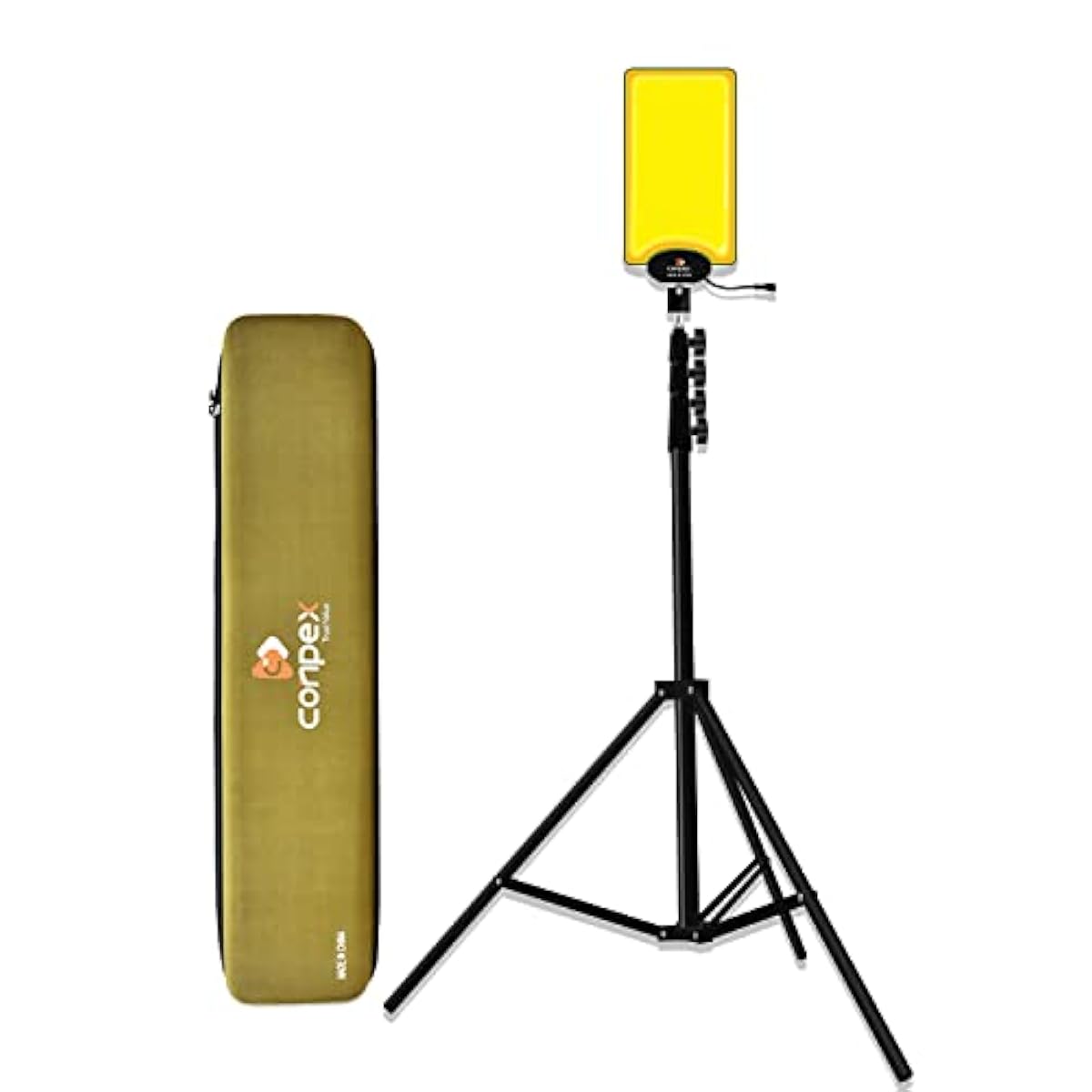 CONPEX LED Work Light with Telescopic Tripod Stand, 10000LM 12V Camping & Outdoor Flood Light with Remote Control