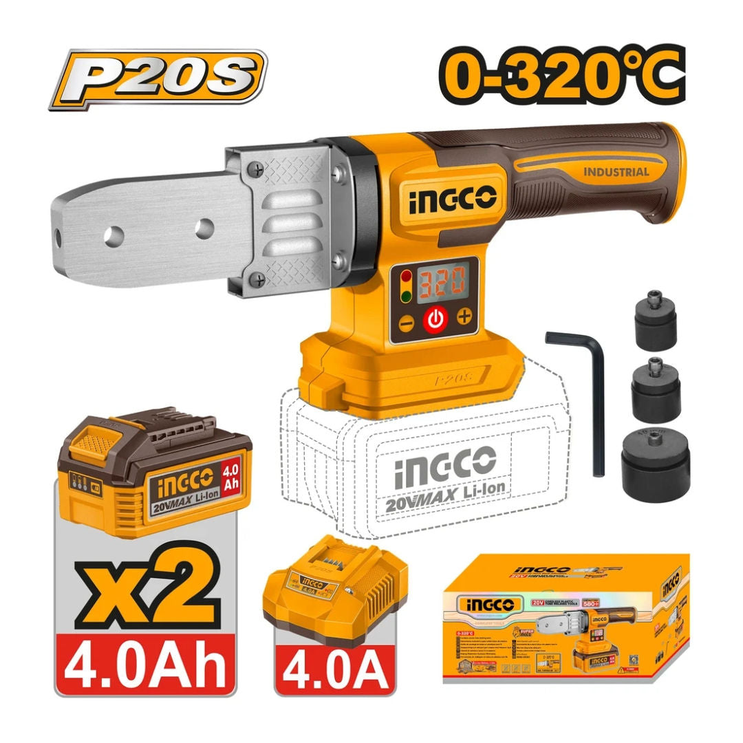INGCO PTWTLI20182 Cordless Plastic Tube Welding Tools, For Industrial