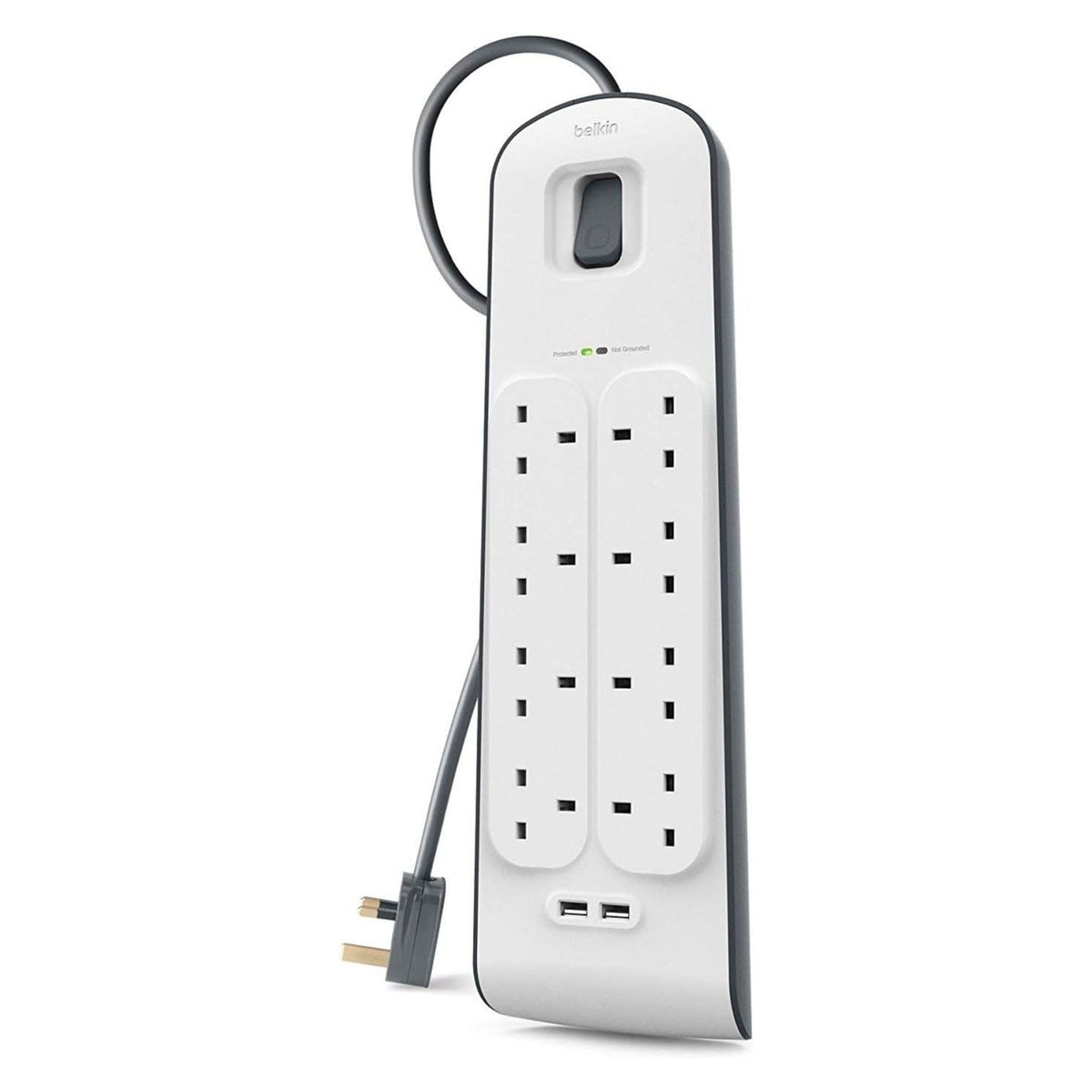 Belkin 8 Outlet Surge Protector, USB-C, USB-A, 2M Cord