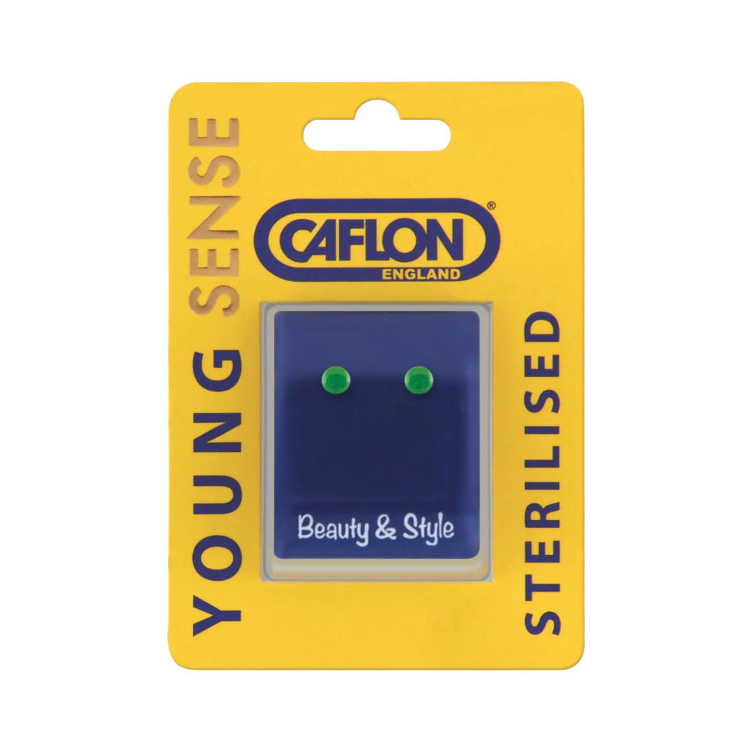 Caflon Young Sense Gold Plated, Small Button Earring