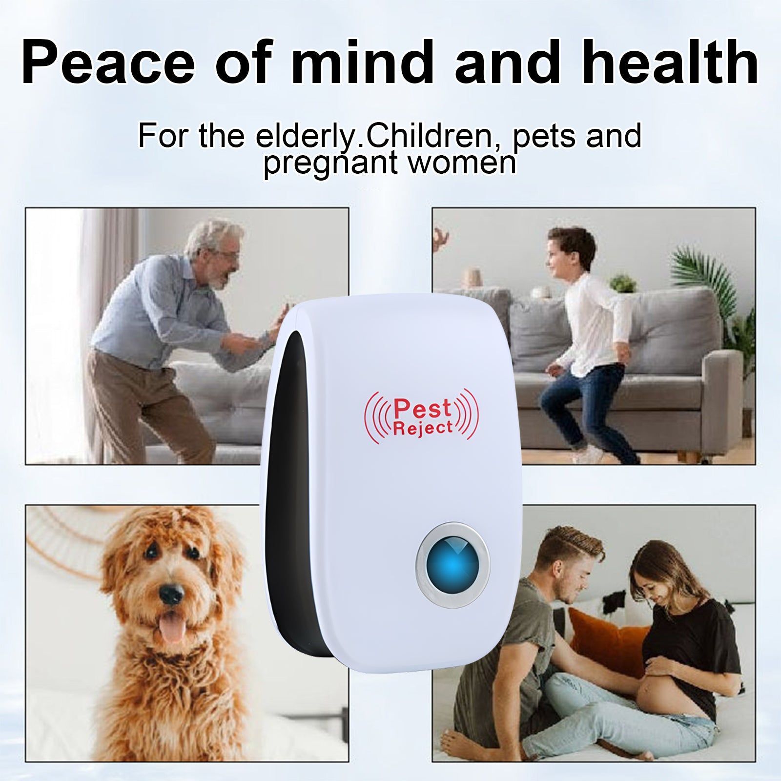 Ultrasonic Mosquito and Insect Repellent, Safe, Eco-Friendly, Indoor Pest Control ,1pcs