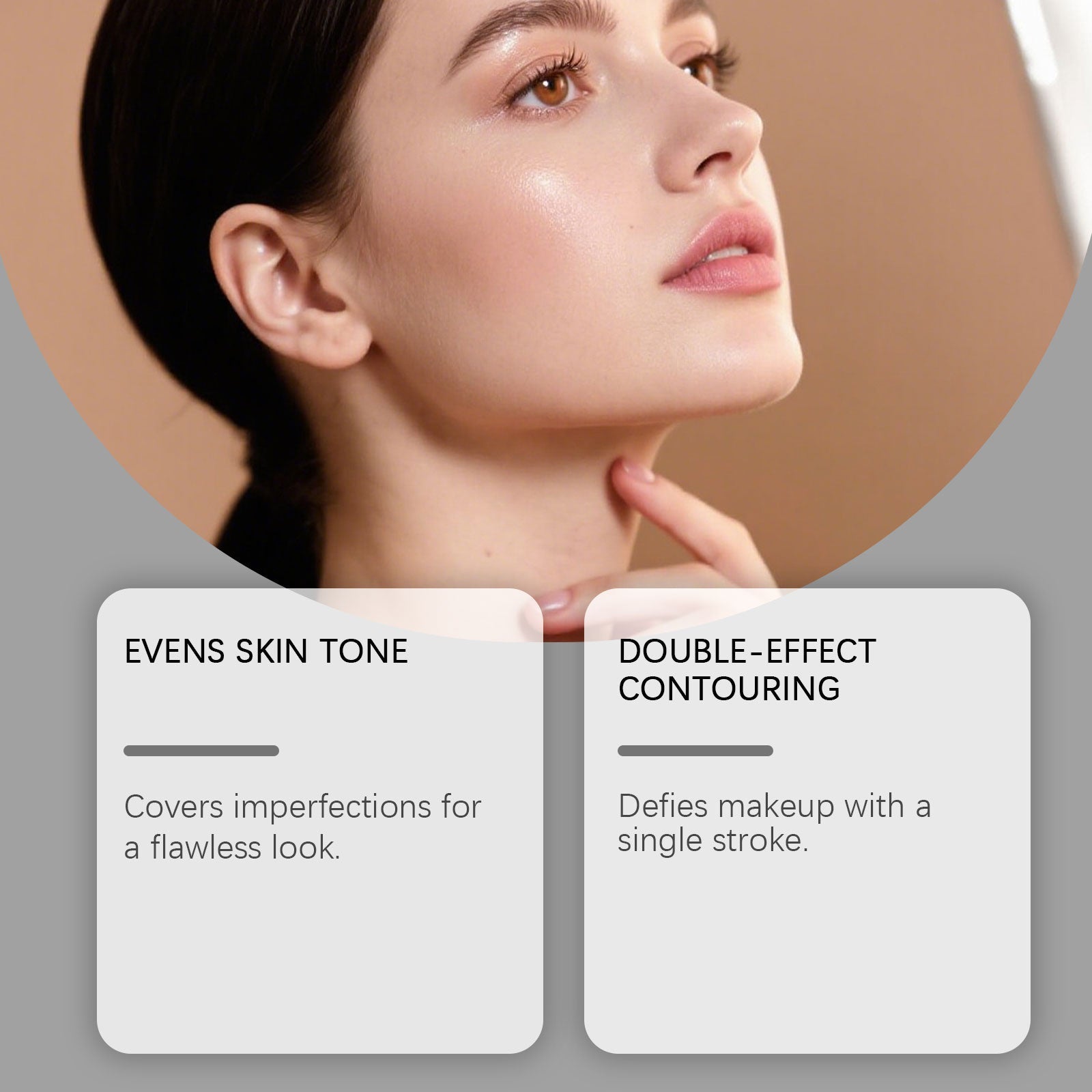 Brightening Stick Concealer Foundation, Natural, Long-Lasting, Moisturizing, Flawless Skin ,8g