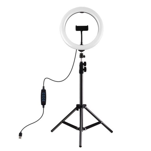 10.2 inch 26cm led ring light with light holder VLOGGING video light with 1.1m t