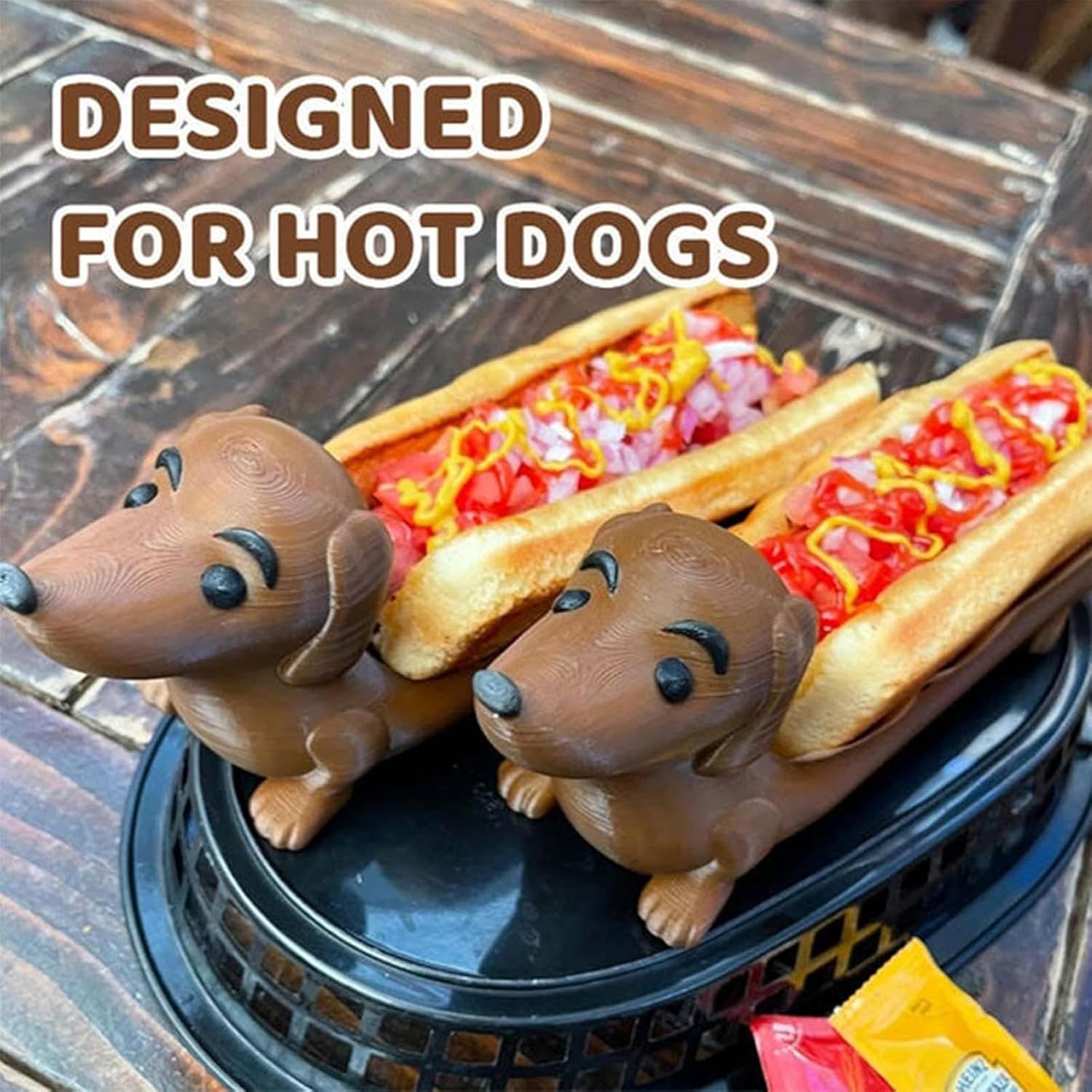 Dachshund Tray Unique Cute Dachshund Shaped Hot Dog Dish Tray Home Decor