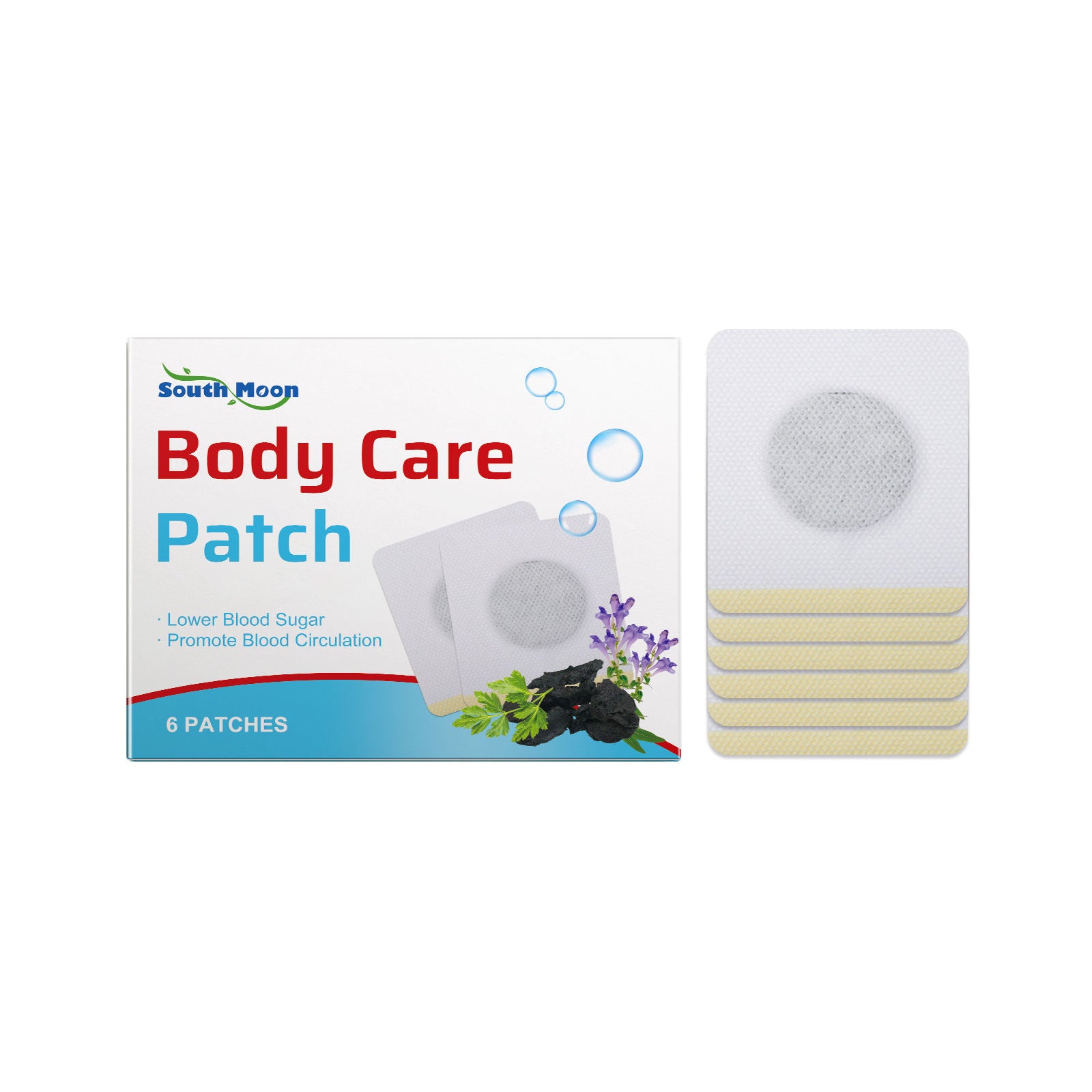 Body Care Patches, Skin-Friendly, Daily Nourishing, Boost Energy, Blood Sugar Support ,6 patches