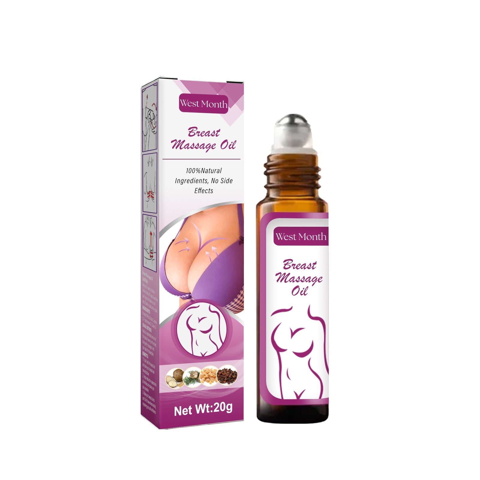 Firm and Full Breast Oil, Natural Tightening, Moisturizing, Anti-Wrinkle, Confidence Boost ,20g