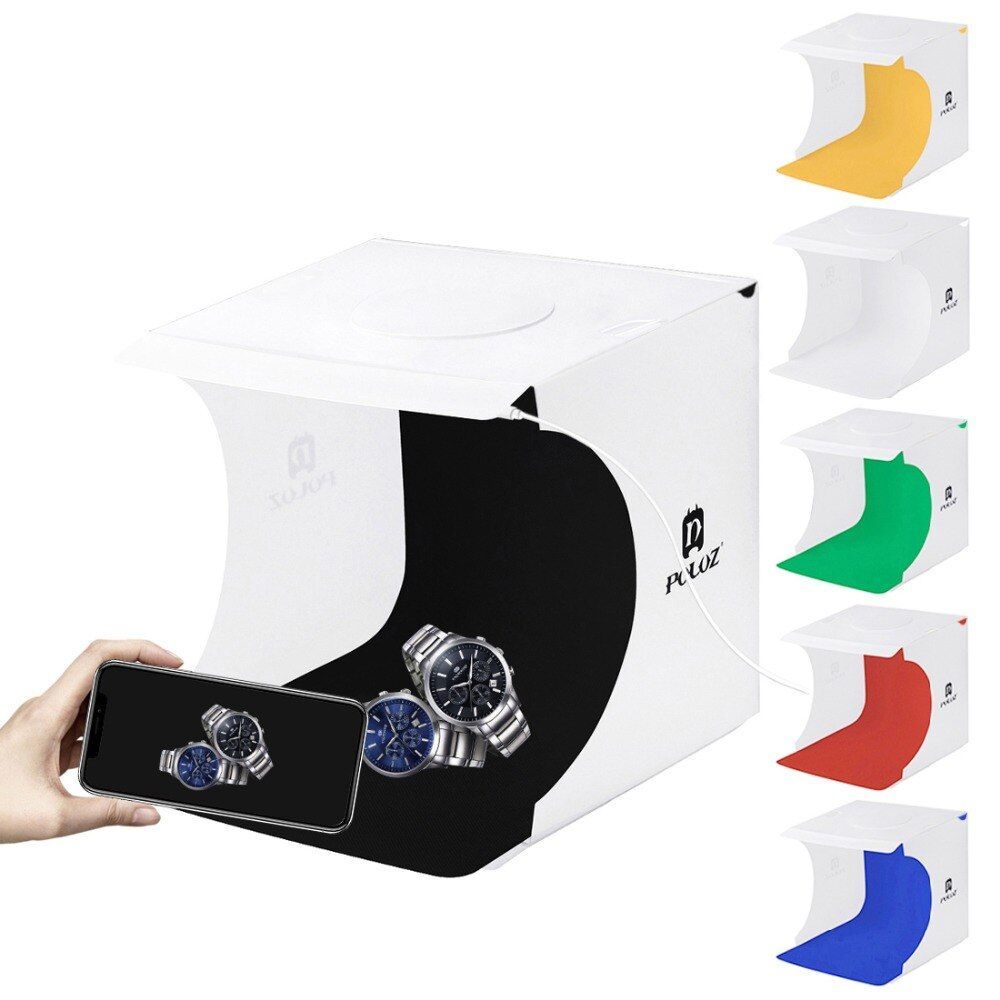 Mini camera for folding photography, light box for tent photography with LED lig