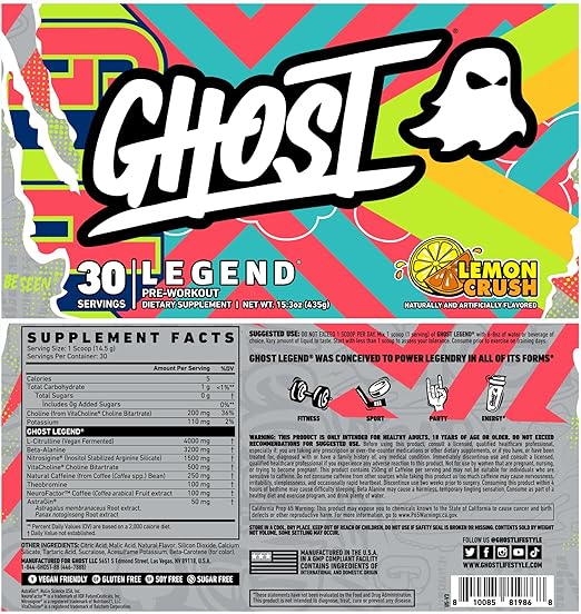 Ghost Legend V3 30srv ليمون كراش 435 جم