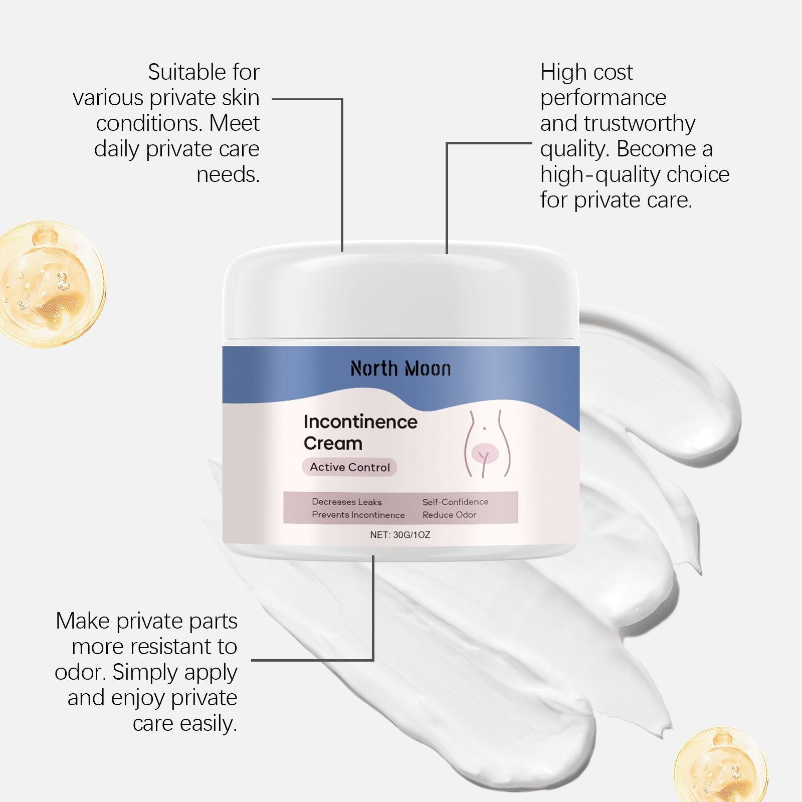 Women’s Body Care Cream Hydrating Moisturizer 30g