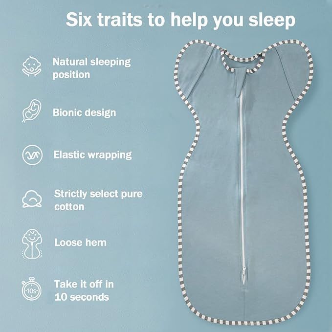 Baby Swaddle Wrap BABY Sleep Sack Baby Sleeping Bag for 3-9 Months Newborn