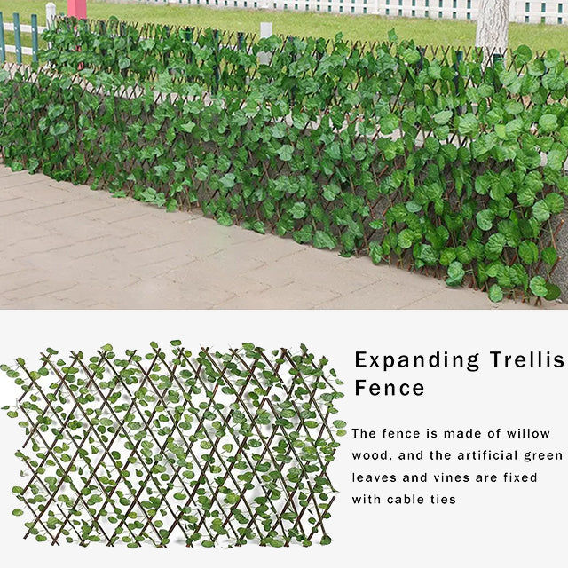 1 Piece Artificial Garden Plant Fence Décor - Realistic Outdoor Decorative Wall for Garden & Patio