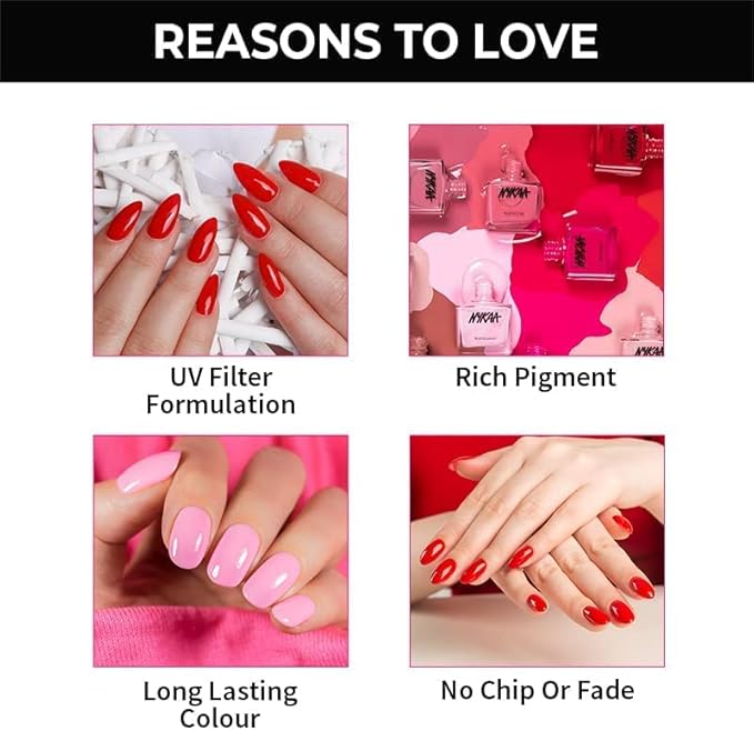 طلاء أظافر Nykaa Pop باللون الأسود الفاتح 84