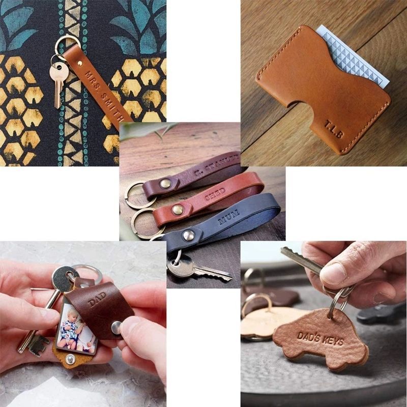 36pcs Leather Stamp Tools Alphabet Letter Number Metal Punch Set Logo Stamp Craft Tool