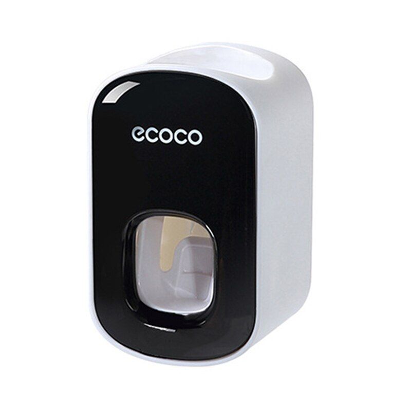 Automatic Toothpaste Dispenser Toothbrush Holder Wall Mounted Bathroom Storage