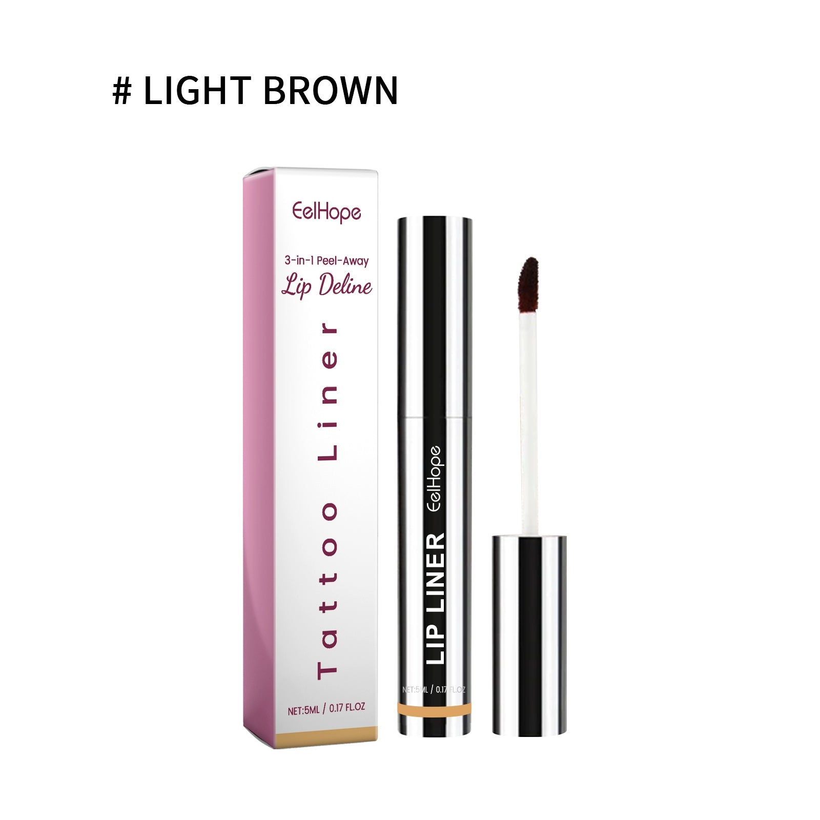 Tattoo Lip Liner, Long-Lasting Waterproof Volumizing Lip Color, Peeling Proof ,5ml