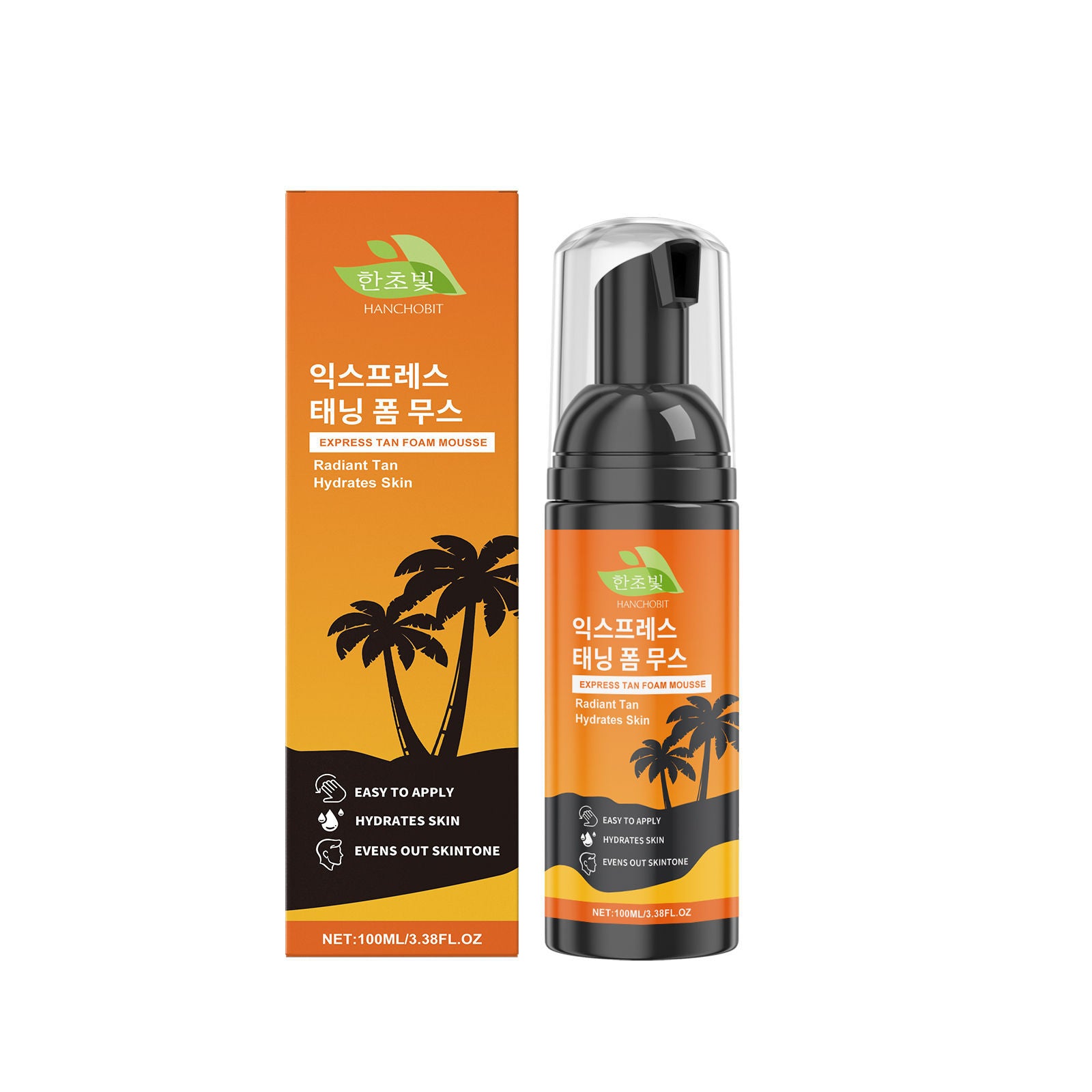 Daily Help Black Foam, Long-Lasting Body Care, Natural Tanning, Moisturizing ,100ml