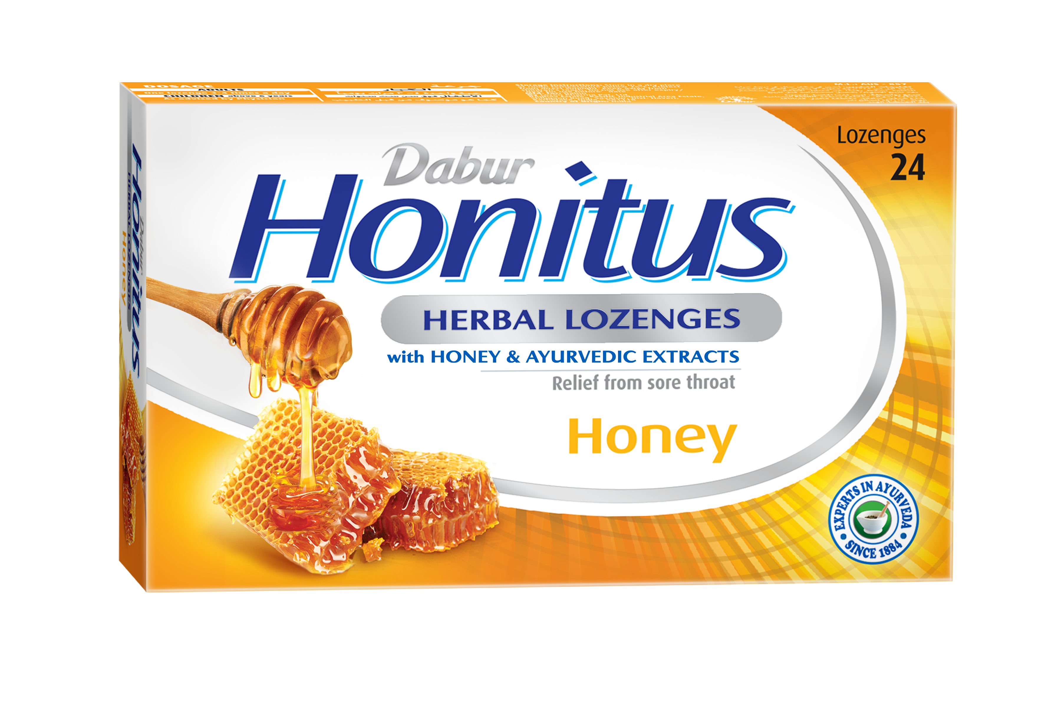 دابور هونيتوس أقراص عشبية - عسل، 24 قرص