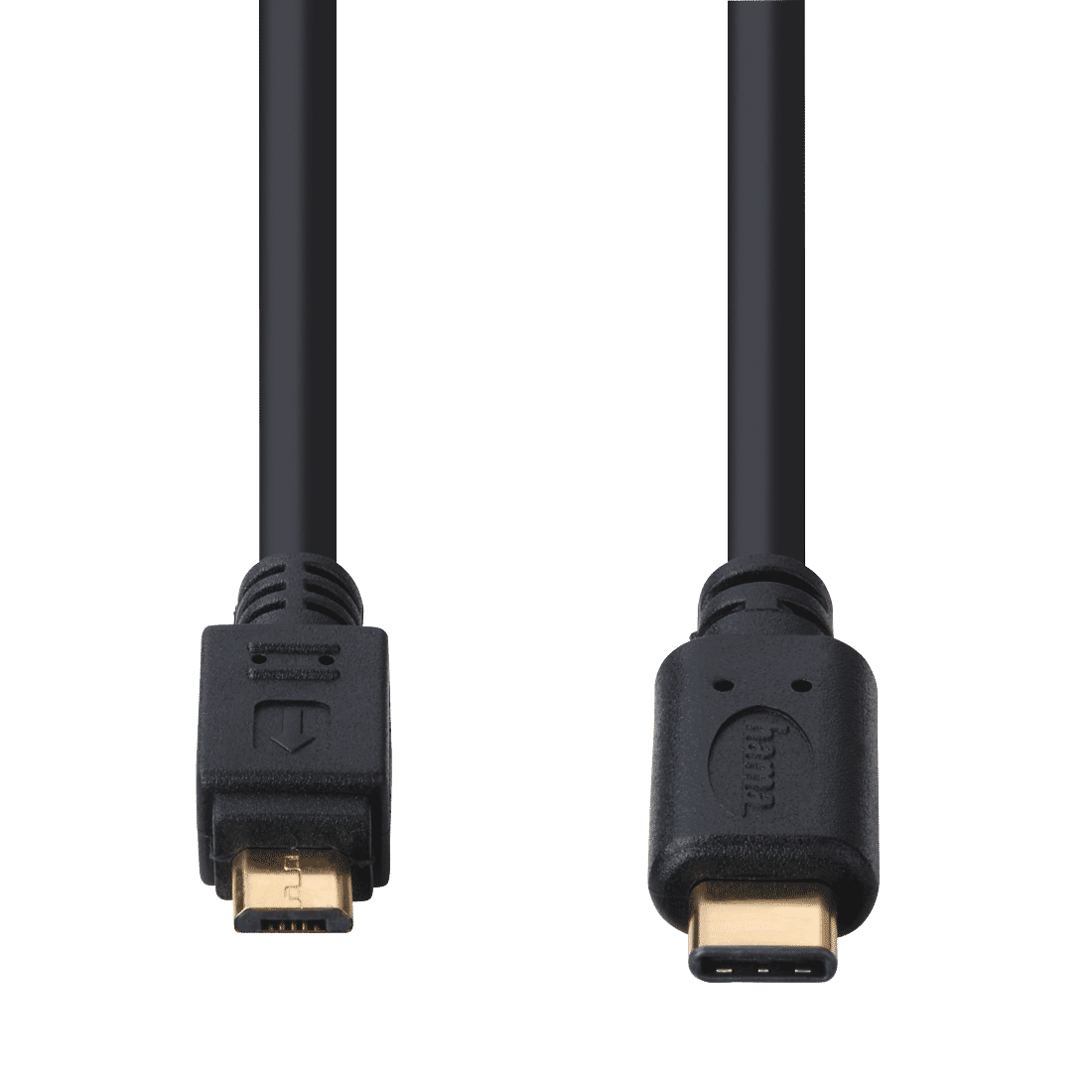HAMA 135713 USB-C Adapter Cable, USB-C plug - micro US 2.0 plug, gold-plated, 0.75 m