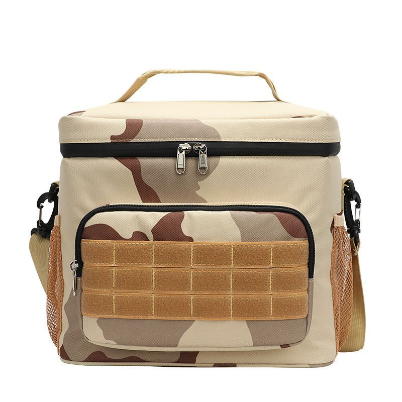 Camouflage Insulated Lunch Bag Waterproof Cooler Tote with Shoulder Strap
