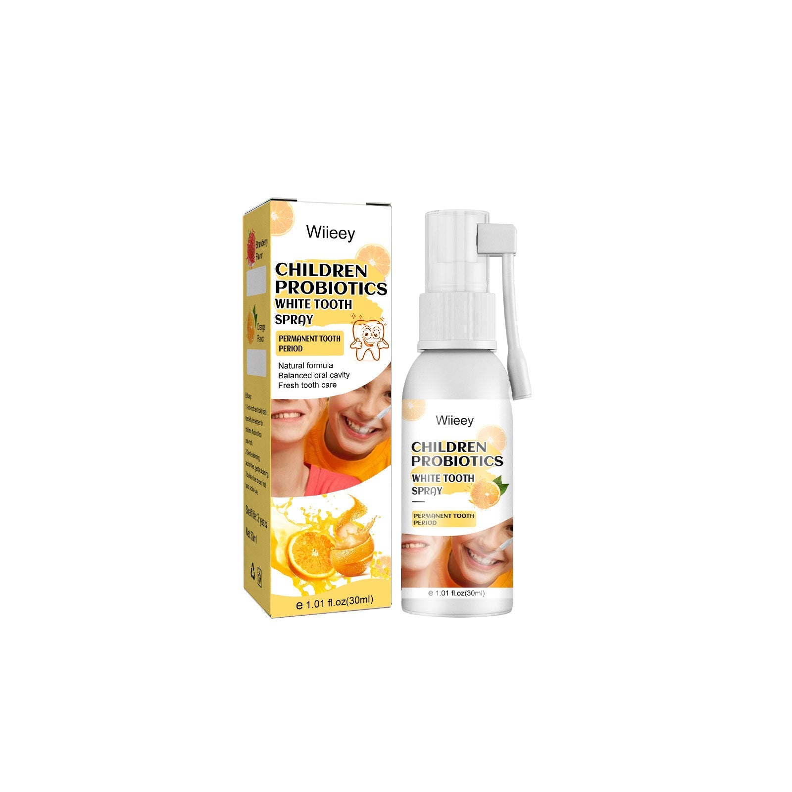 Children's Teeth Cleaning Spray, Fresh Breath, Probiotic Oral Care, Natural Whitening ,30ml
