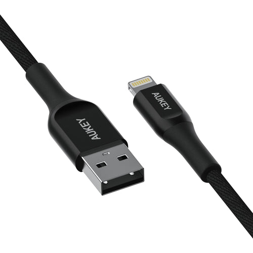 Aukey CB-AKL1 MFi Lightning Sync & Charge Kevlar Cable 1.2m - Black
