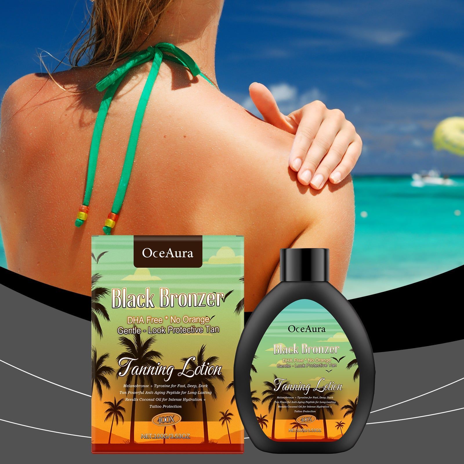 Coconut Darkening Lotion, Nourish Skin, Natural Summer Tan, Long-Lasting Moisture ,100g