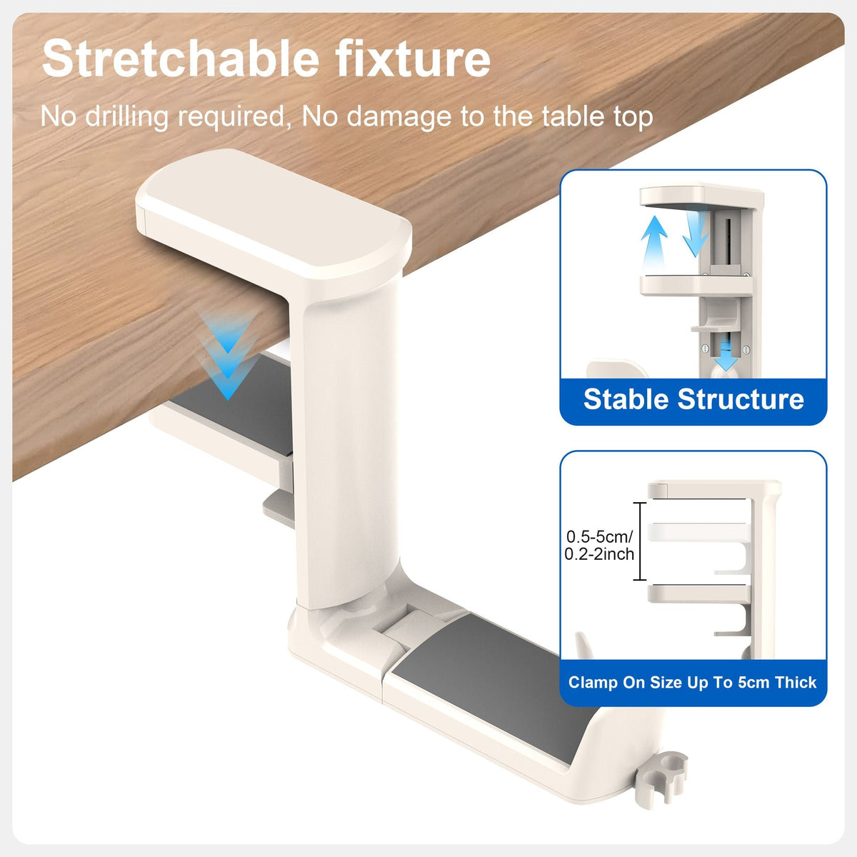 Desktop Organizer Detachable Pen Holder Headphone Stand Cup Holder Multi-Functional Storage Rack