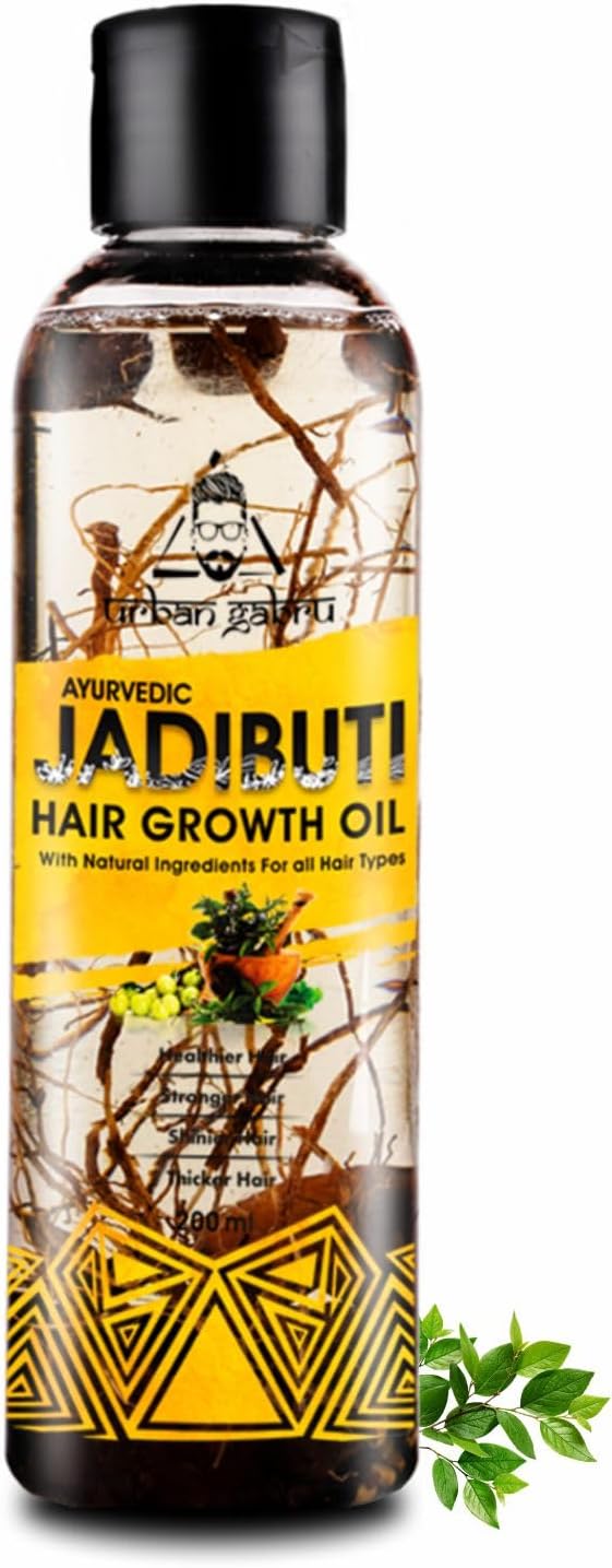 Urban Gabru Ayurvedic Jadibuti Hair Oil for Hair Fall Control and hair Growth with Natural Herb 200 ml