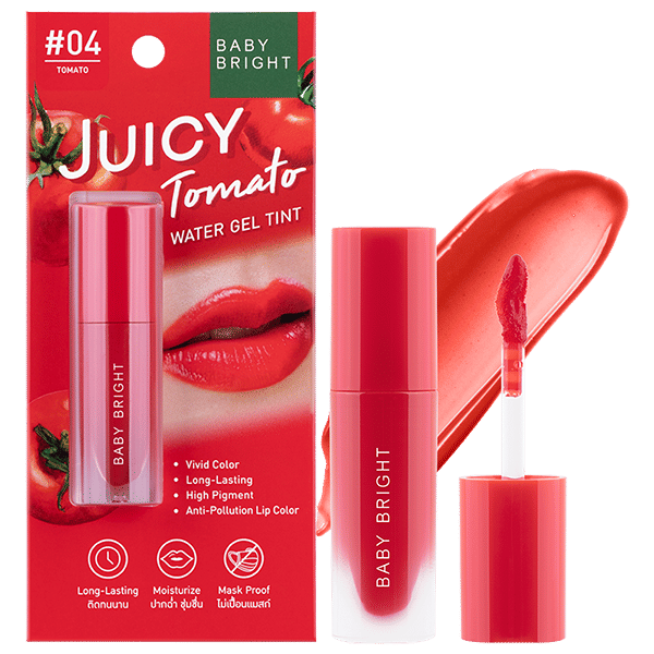 JUICY TOMATO WATER GEL TINT 2.5G BABY BRIGHT (M) #04 TOMATO
