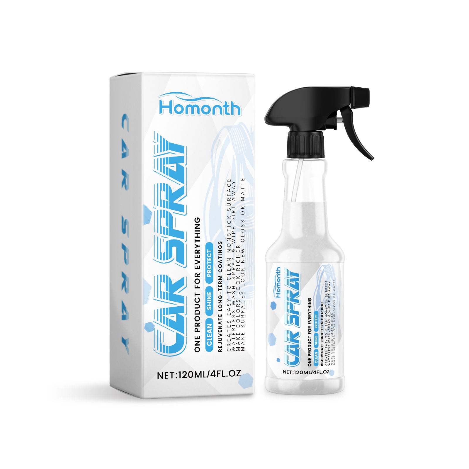 Car Paint Maintenance Coating Spray, Gloss Protection, Easy to Use, Durable Surface Shield ,120ml