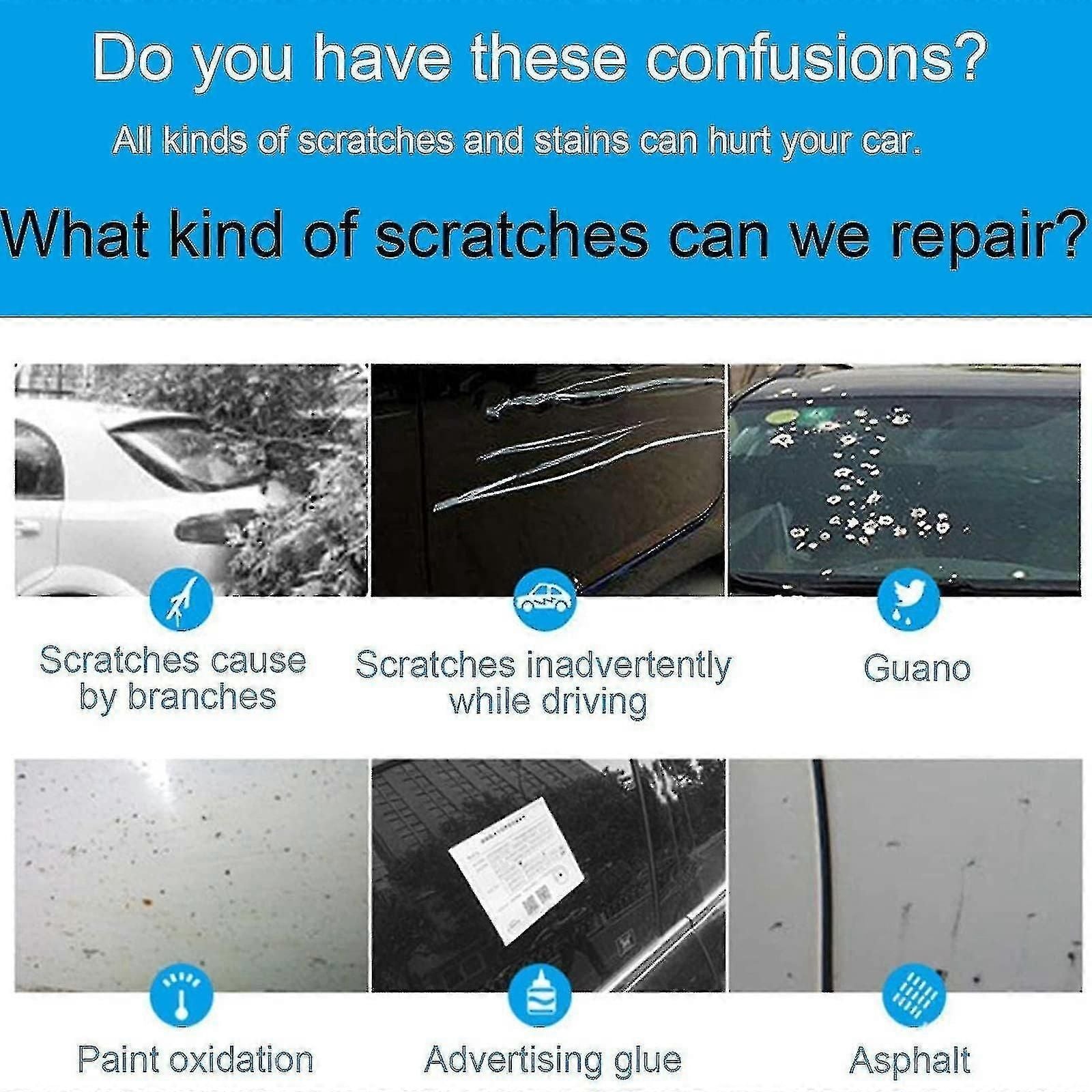Nano Sparkle Cloth, Nano Sparkle Cloth For Car Scratches, Multi-purpose Car Scratch Removal Cloth, Nano Magic zxin