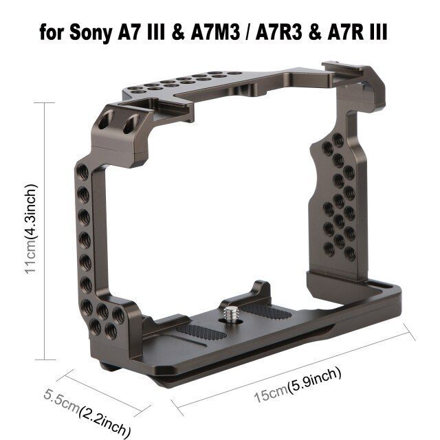 Video Camera Hulk Cage Stabilizer for Sony A7 III & A7M3 / A7R3 & A7R III for Ca