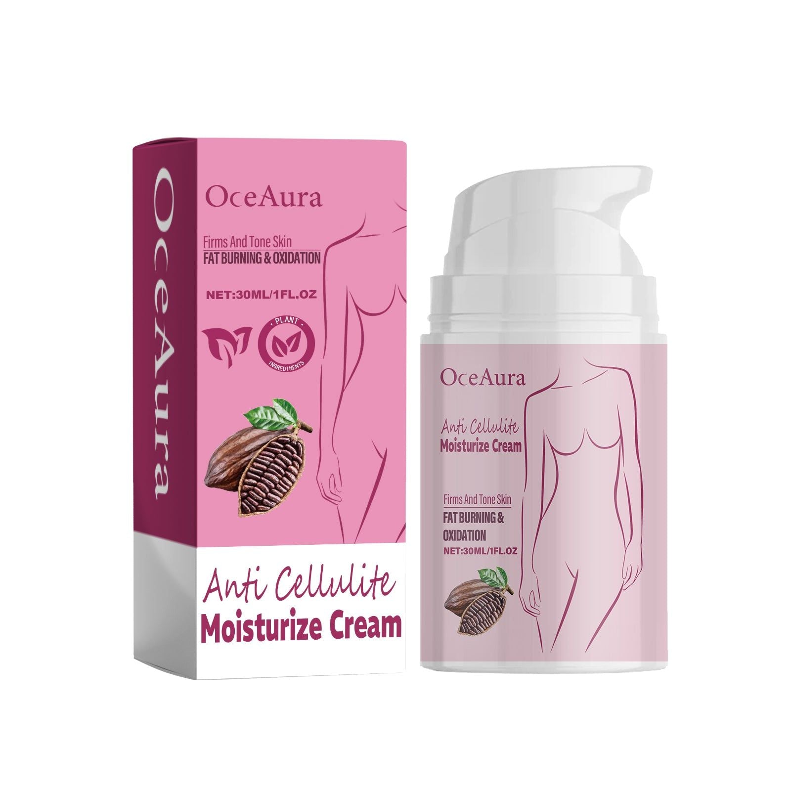 Anti Cellulite Moisturizer, Firming Skin, Tighten Thighs, Belly, Shaping Curve ,30g