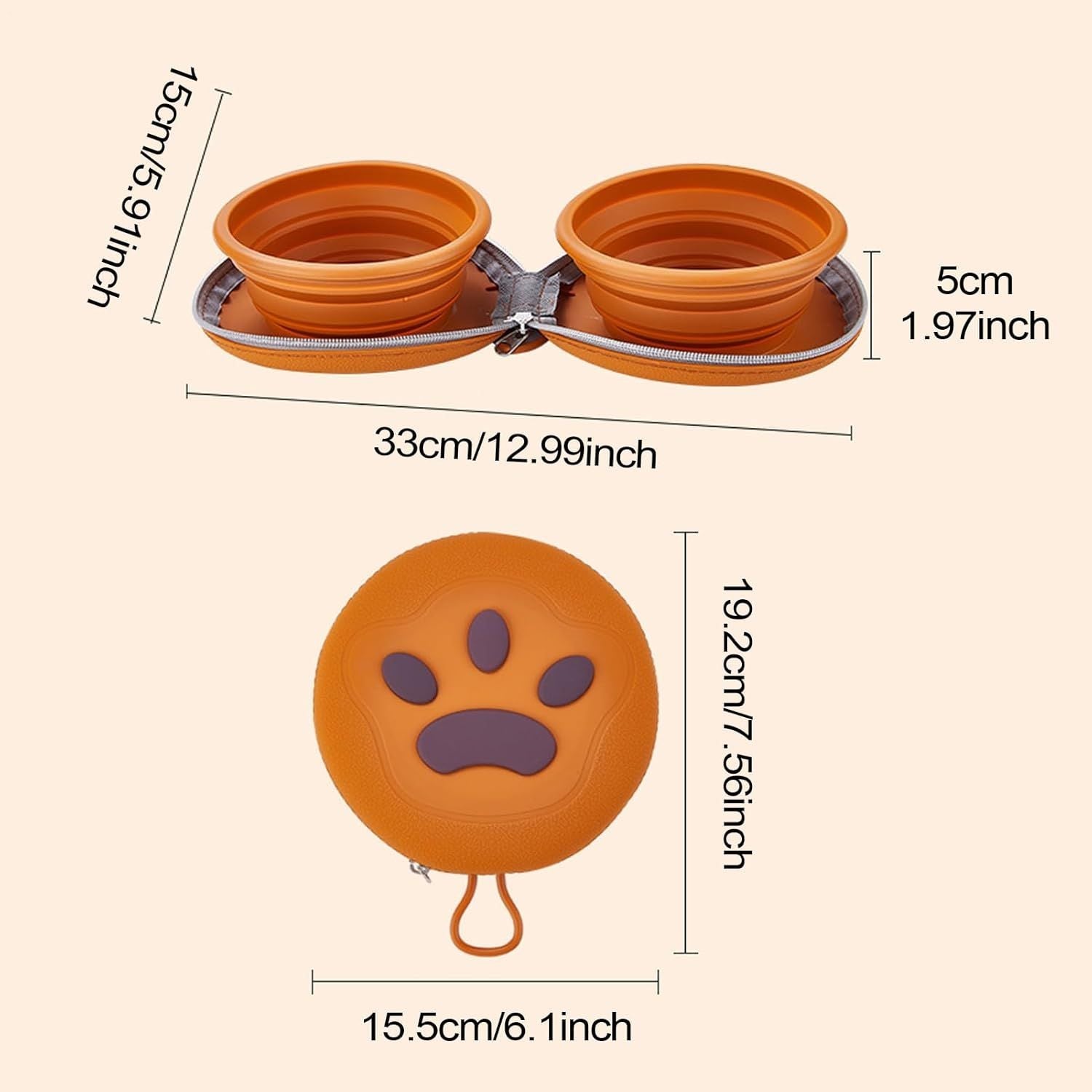 Portable Dog Water Bowl | Foldable Food Dish Silicone Folding Bowl For Puppy