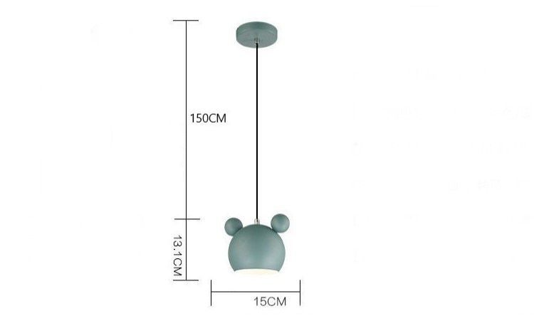 Nordic Pendant Light Mouse Hanging Lamp Dining Table Children's Bedroom Ceiling Lamp
