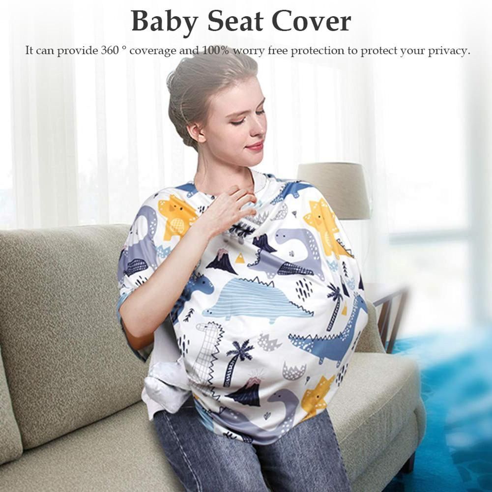 Nursing Cover Breastfeeding Shawl Infant Stroller Cover Stretchy Car Seat Canopy For Babies