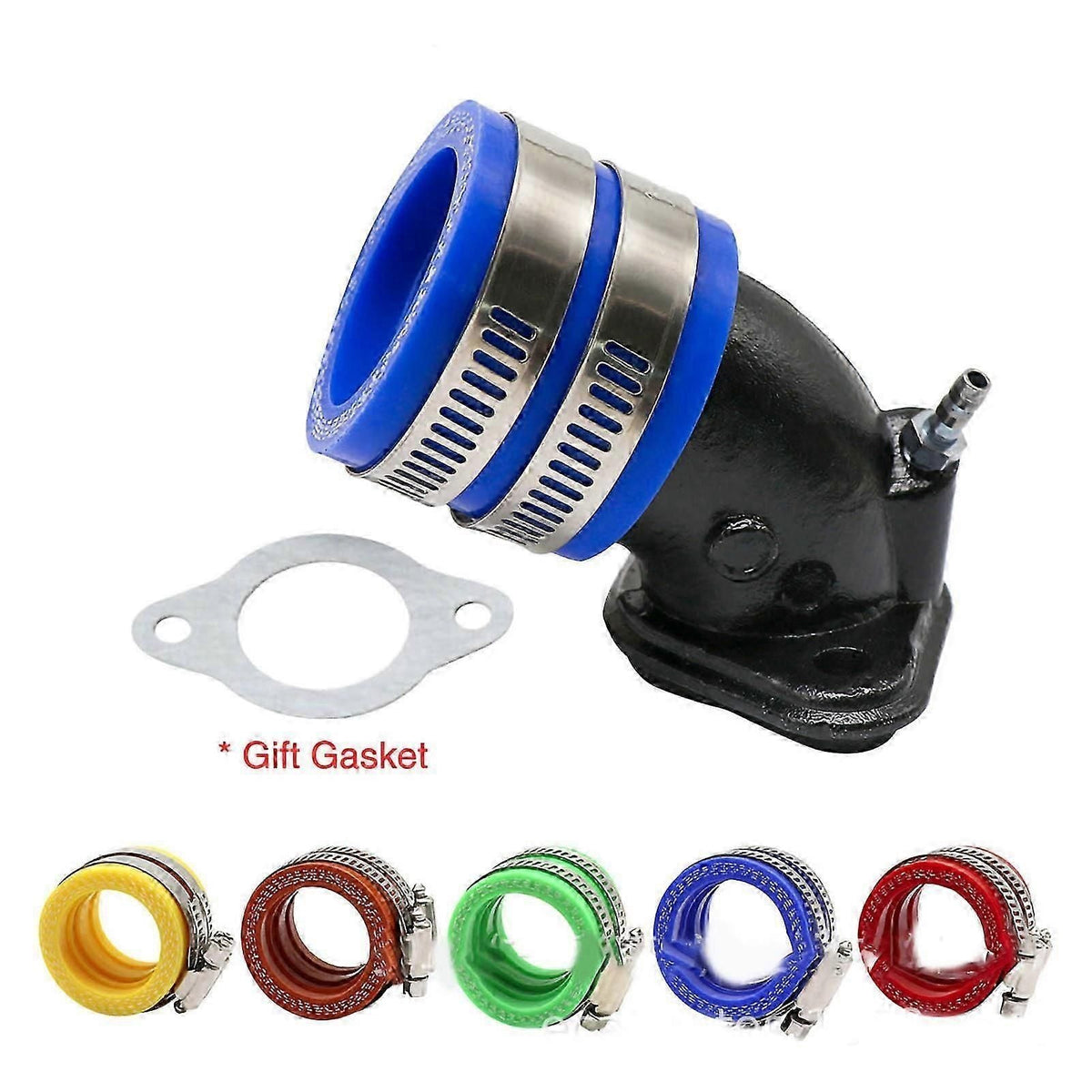 Carburetor Interface Carburetor Intake Adapter Connector Joint Boot For Motorcycle Blue