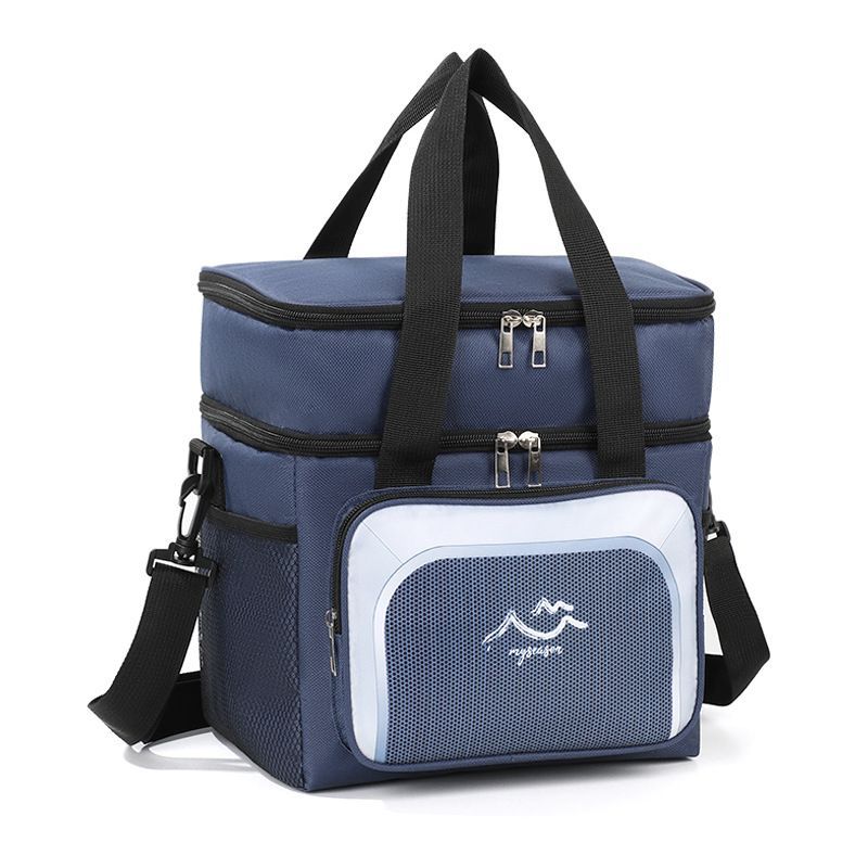 Double Layer Oxford Insulated Lunch Cooler Tote