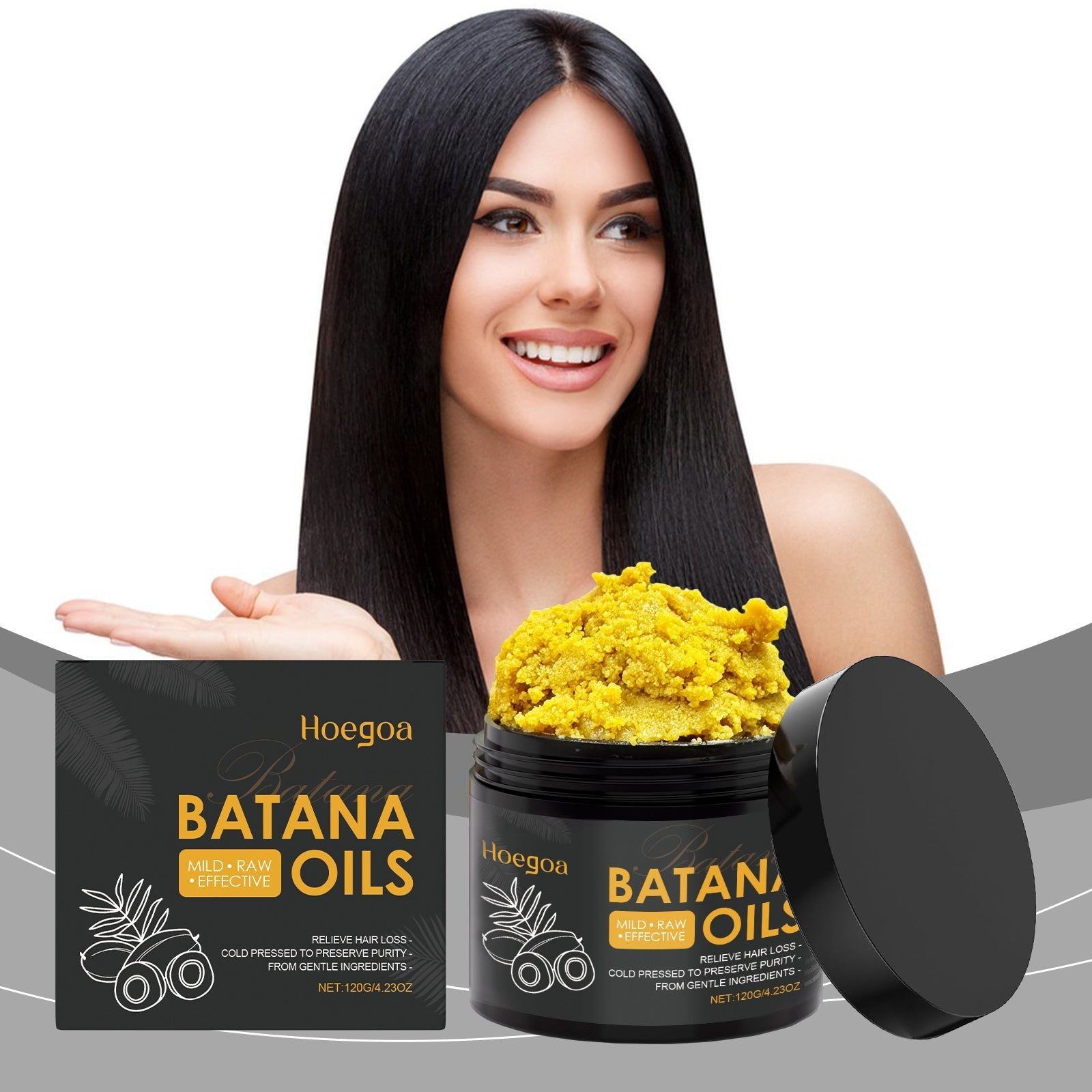 Batana Hair Oil Moisturizes and Strengthens, Nourishes Frizz, Softens Hair ,120g