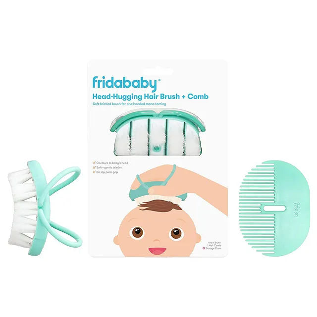 Frida Baby - Baby Head-Hugging Hairbrush + Styling Comb Set