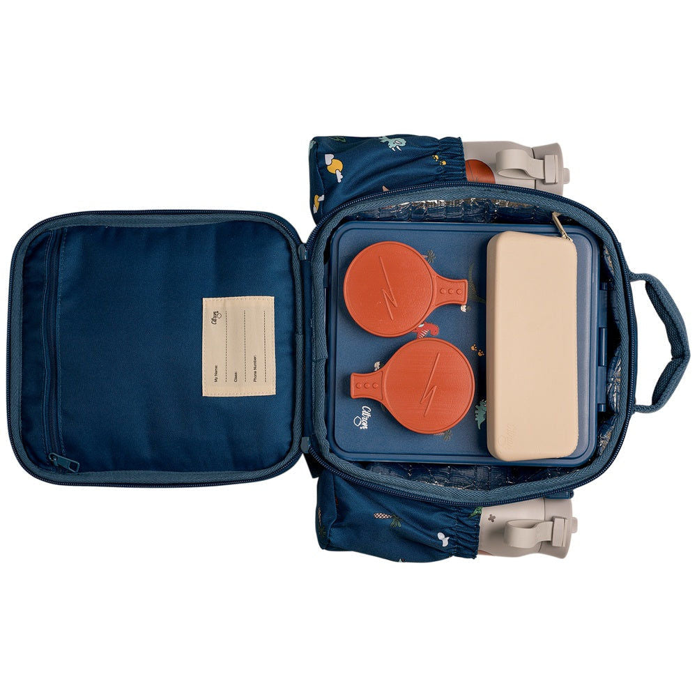Citron Insulated Lunchbag Backpack - Blue Dino