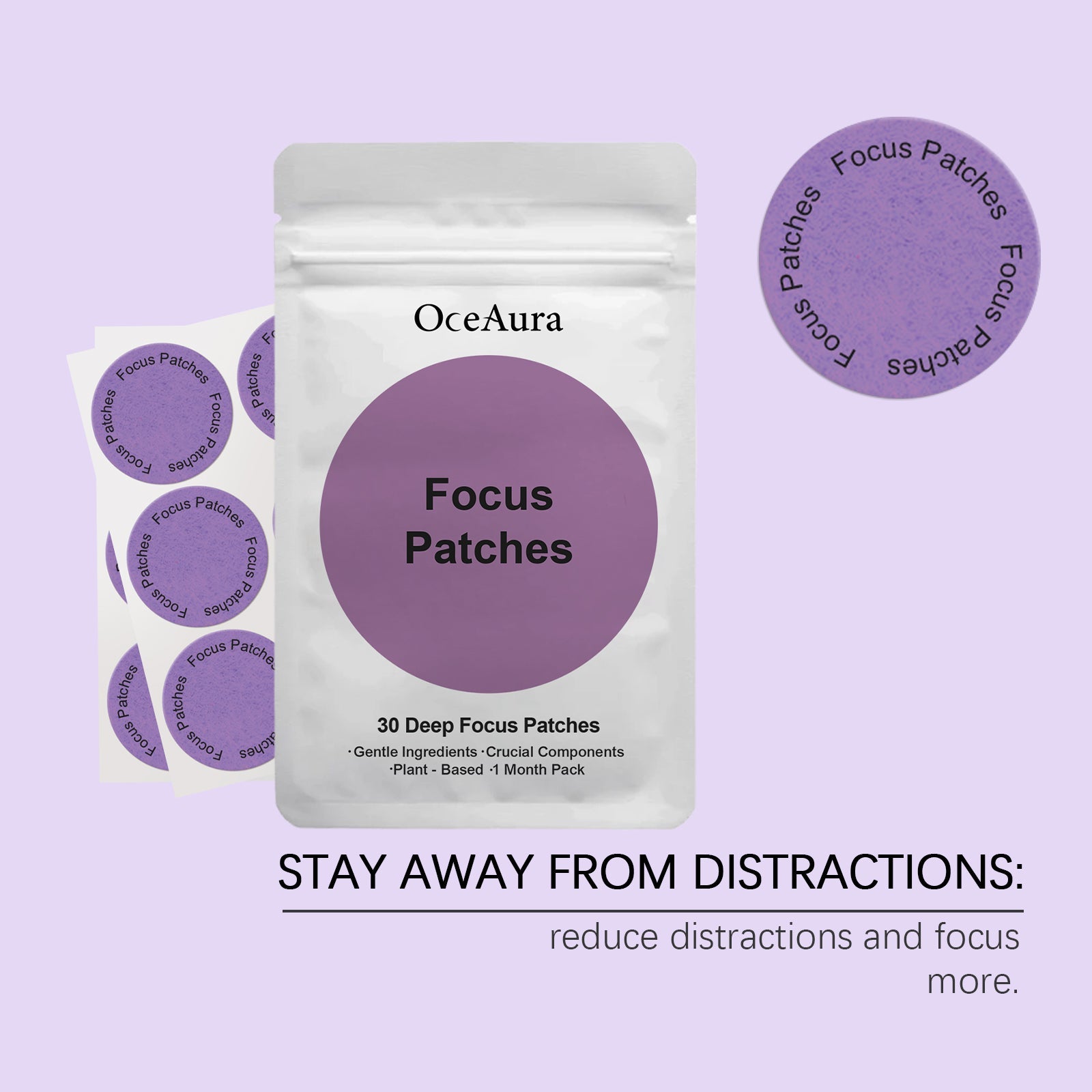 Body Care Patch, Natural Energy Boost, Daily Relaxation, Portable, Easy to Use ,30pcs