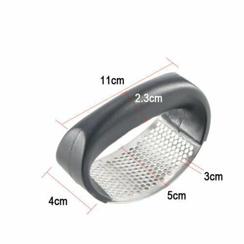 Stainless Steel Garlic Press Crusher Handheld Grinder Tool Squeezer Masher Food Chopper