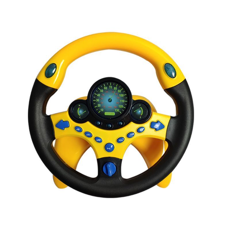 Steering Wheel Toy Simulation Driving Controller With Music Lights Kids Gift