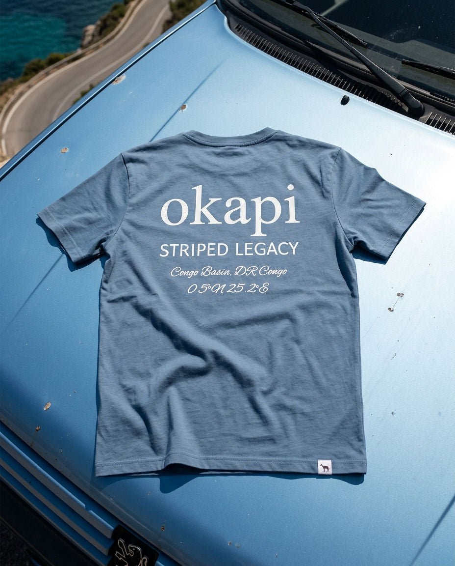 Okapi Blue Striped Legacy T-Shirt