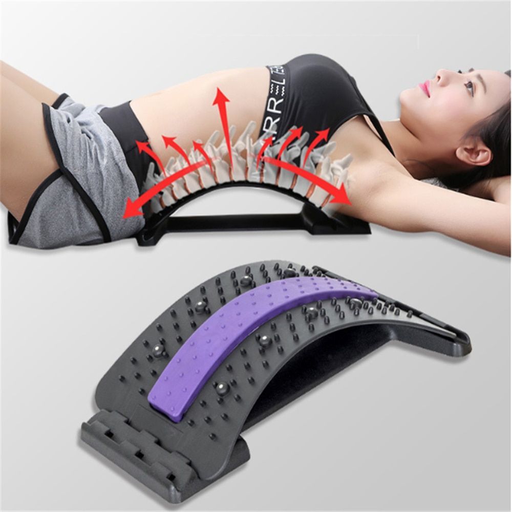 Lumbar Orthosis Back Stretching Device Magnetic Therapy Acupunctur Waist Relax Massager