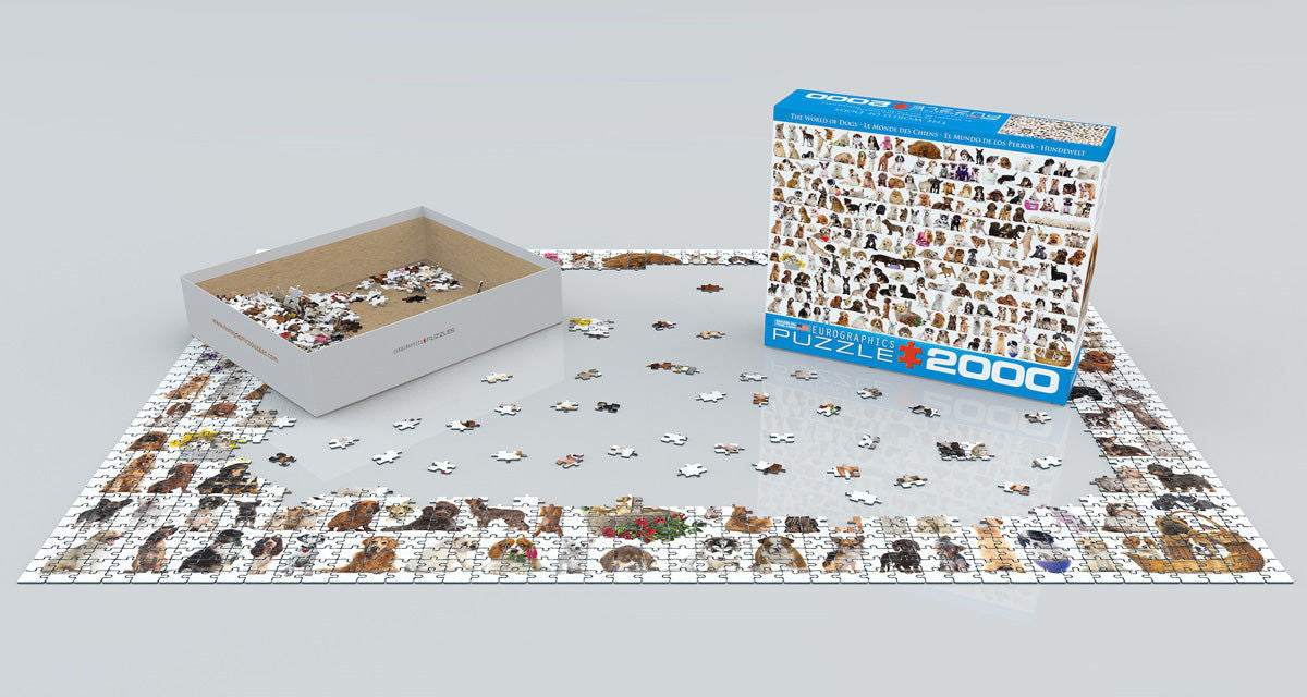 The World of Dogs 2000 Pieces Puzzle