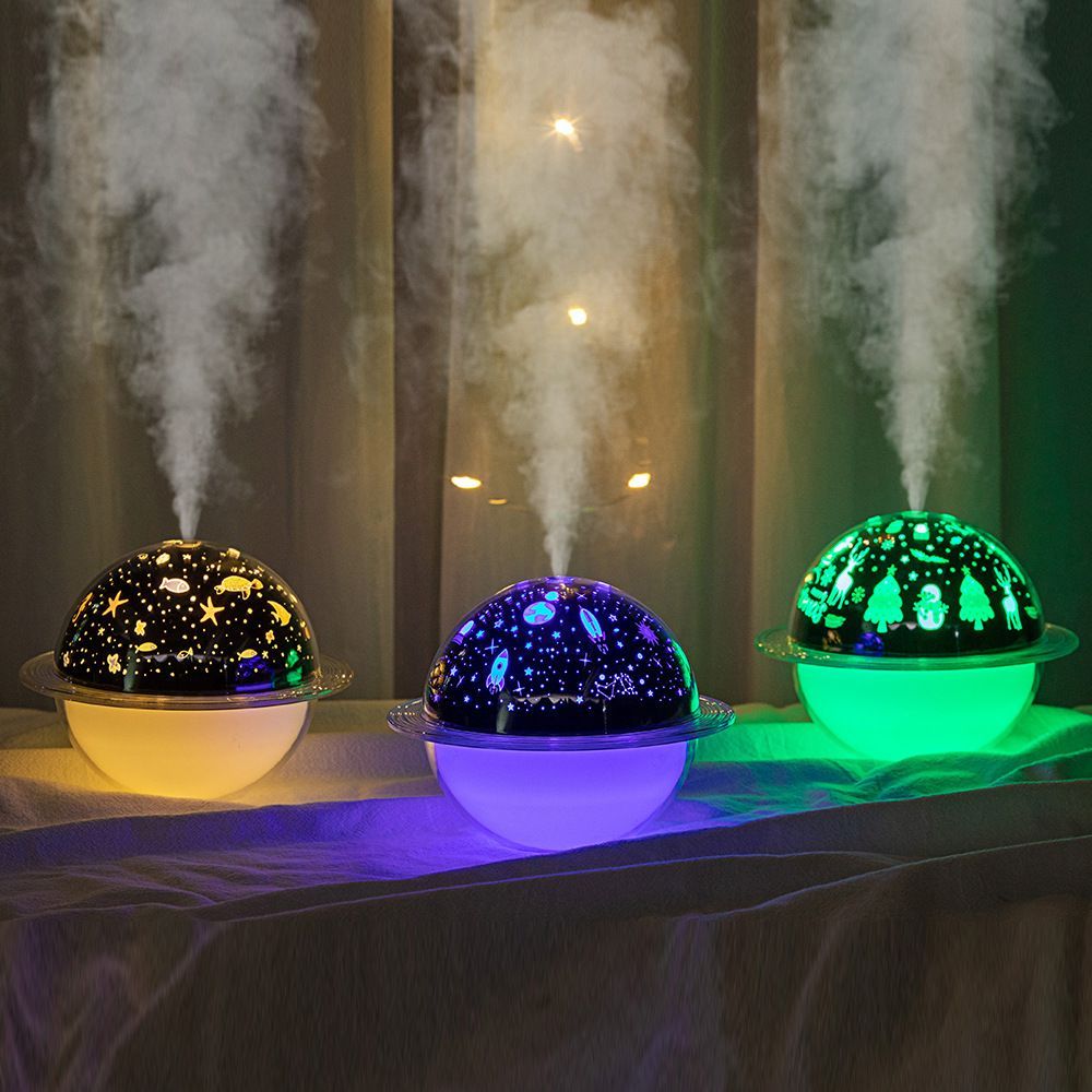 Planet Humidifier Household Aroma Diffuser Night Light Air Diffuser Mist Purifier Spray