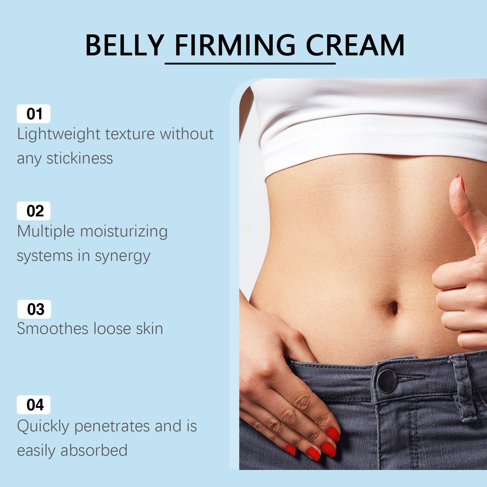 Body Care Firming Cream, Nourishing, Moisturizing, Skin Elasticity Boost ,120g